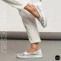 Women's White Perforated Leather Moccasins Allsy 208174 l2-5273-1 lonza white AY 6143