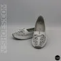 Women's White Perforated Leather Moccasins Allsy 208174 l2-5273-1 lonza white AY 6143