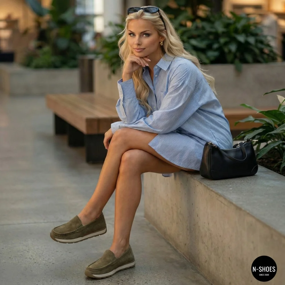 Жіночі замшеві лофери Allsy 208210 5-056993-28 6145 у стилі Santoni