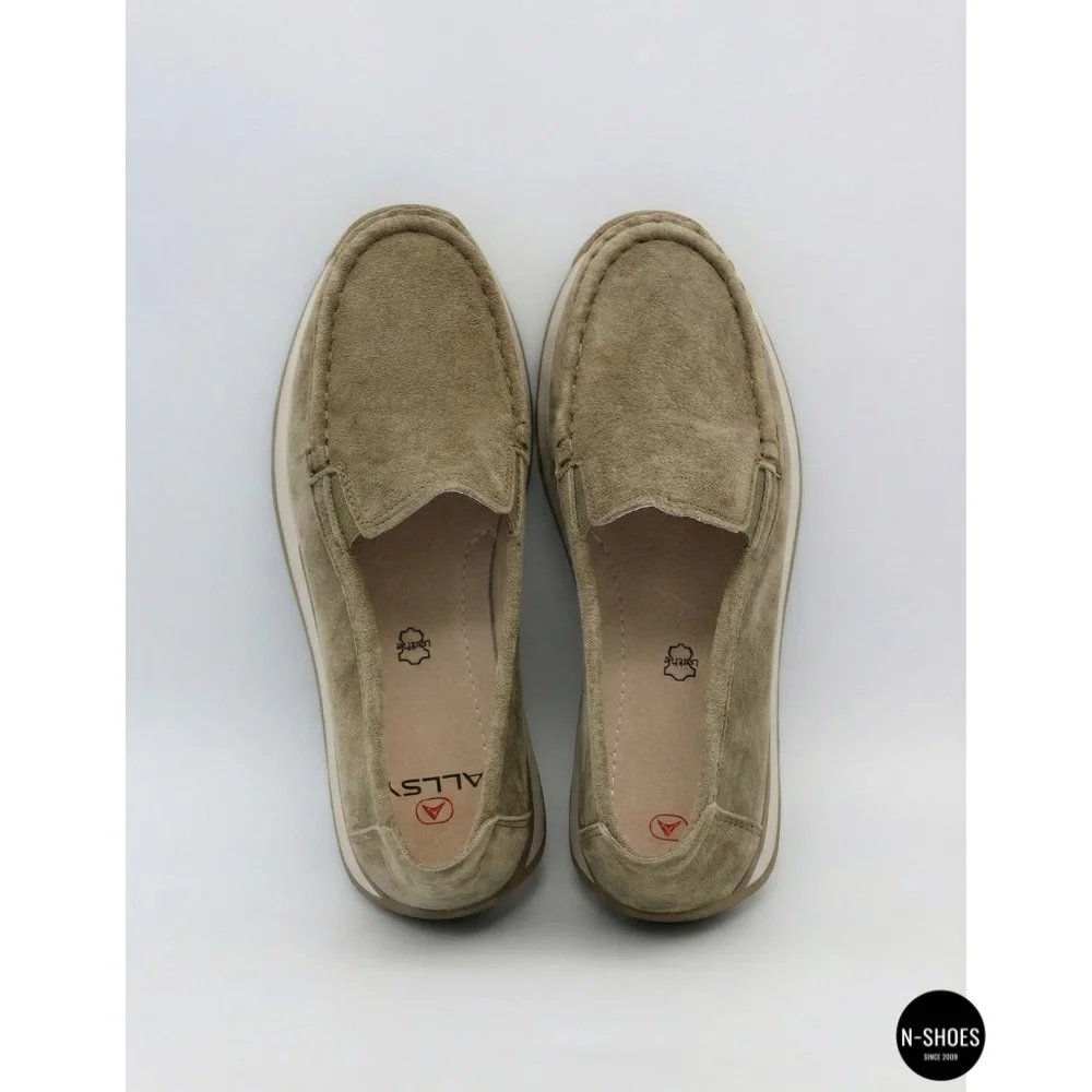 Жіночі замшеві лофери Allsy 208210 5-056993-28 6145 у стилі Santoni