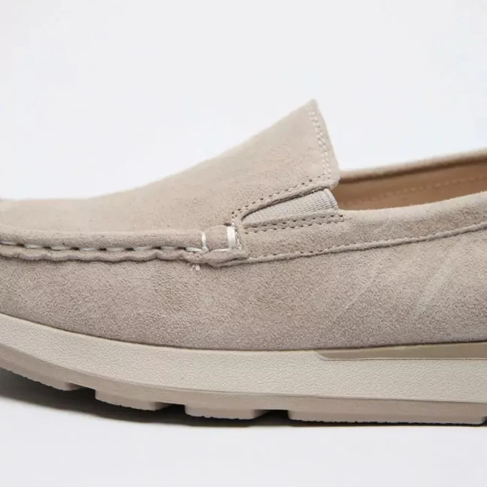 Жіночі замшеві лофери Allsy 208210 5-056993-28 6145 у стилі Santoni