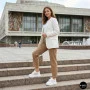 Allsy 207391 f6808-5 White-Grey Platform Sneakers