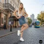 Allsy 207391 f6808-5 White-Grey Platform Sneakers