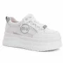 Allsy 207391 f6808-5 White-Grey Platform Sneakers