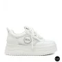 Allsy 207391 f6808-5 White-Grey Platform Sneakers