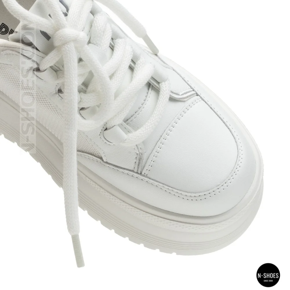 Allsy 207391 f6808-5 White-Grey Platform Sneakers