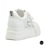 Allsy 207391 f6808-5 White-Grey Platform Sneakers