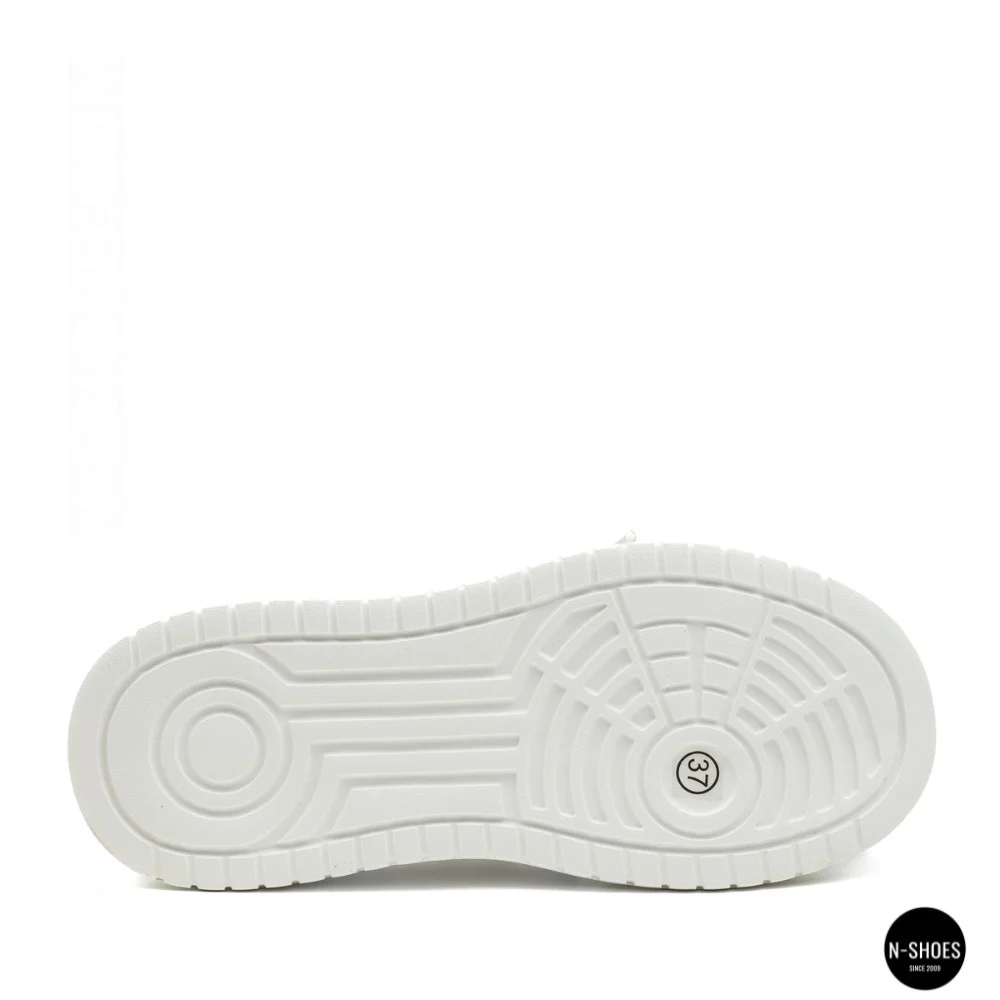 Allsy 207391 f6808-5 White-Grey Platform Sneakers