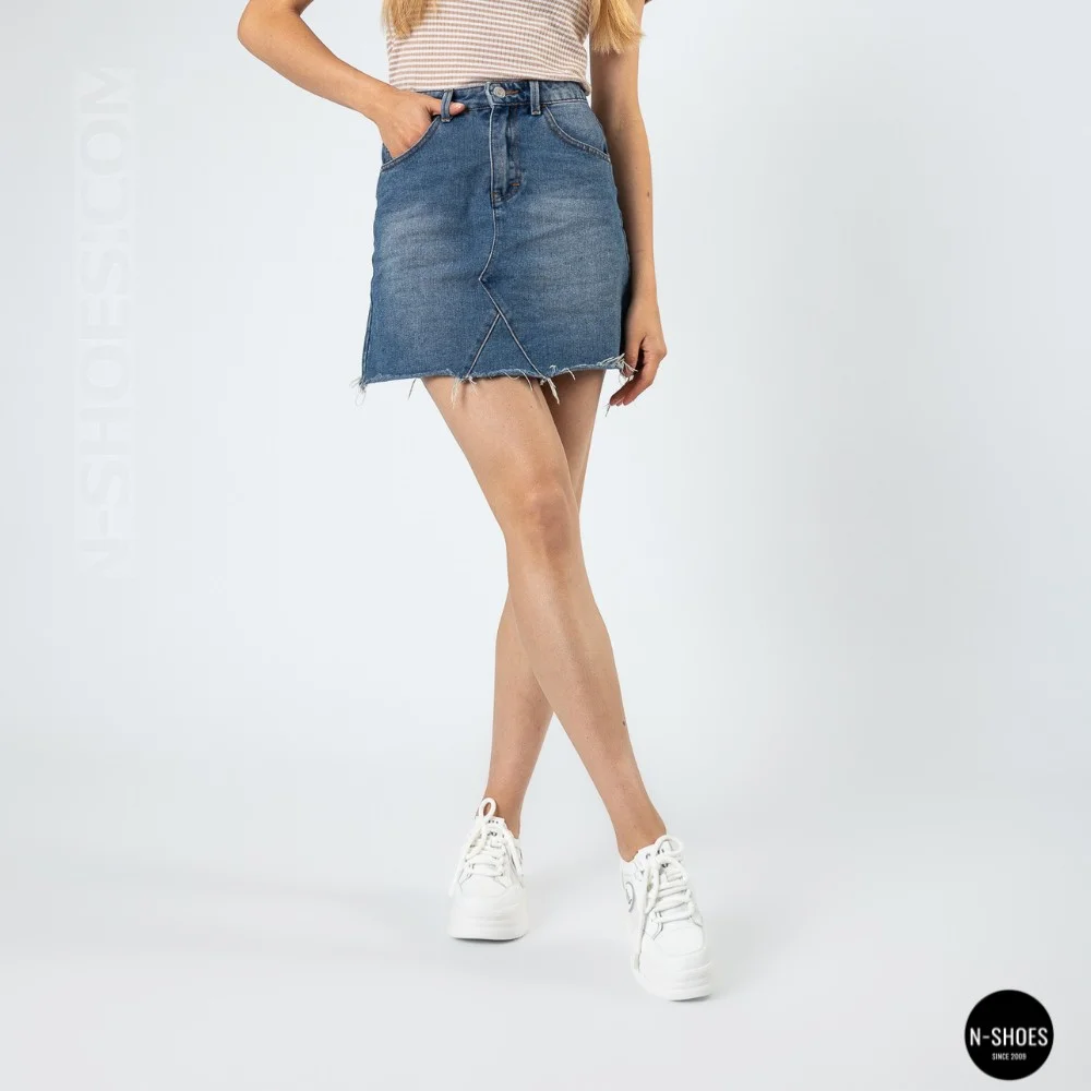 Allsy 207391 f6808-5 White-Grey Platform Sneakers