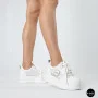 Allsy 207391 f6808-5 White-Grey Platform Sneakers