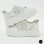 Allsy 207391 f6808-5 White-Grey Platform Sneakers