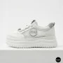 Allsy 207391 f6808-5 White-Grey Platform Sneakers