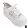 Allsy 207391 f6808-5 White-Grey Platform Sneakers