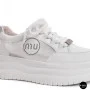 Allsy 207391 f6808-5 White-Grey Platform Sneakers