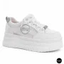 Allsy 207391 f6808-5 White-Grey Platform Sneakers