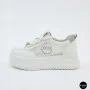 Allsy 207391 f6808-5 White-Grey Platform Sneakers