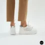Allsy 207391 f6808-5 White-Grey Platform Sneakers