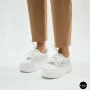 Allsy 207391 f6808-5 White-Grey Platform Sneakers