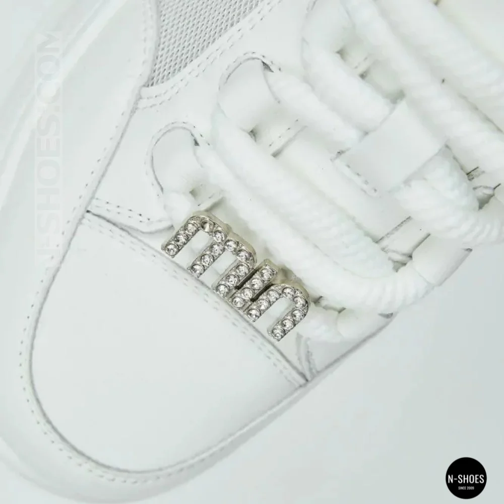 Allsy 207391 f6808-5 White-Grey Platform Sneakers
