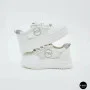 Allsy 207391 f6808-5 White-Grey Platform Sneakers