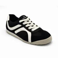 Жіночі чорні кеди Allsy 207415 899-1 Lonza Miuccia Black 6147 з перфорацією у стилі Maison Margiela Replica