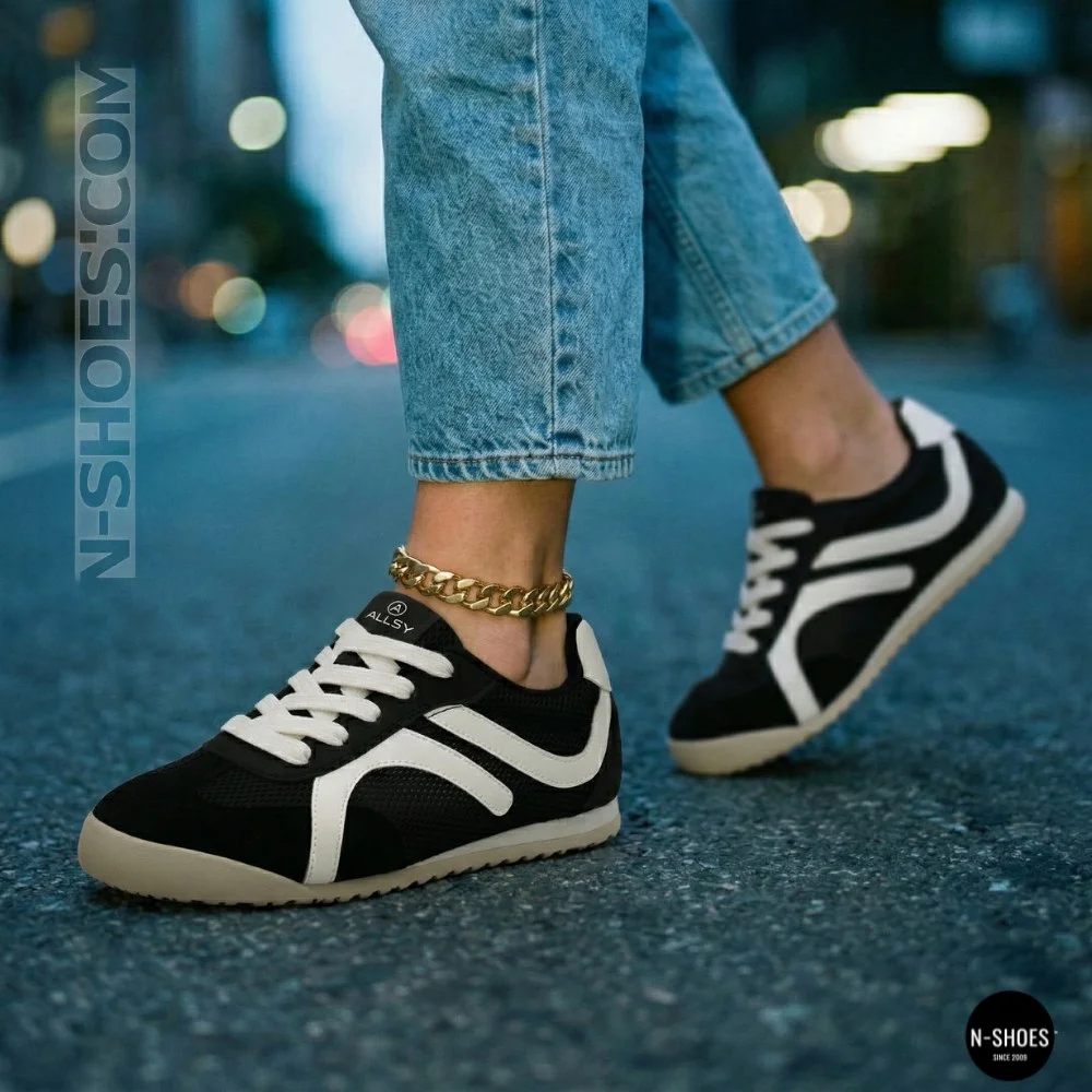 Allsy 207415 899-1 Lonza Miuccia Black 6147 Perforated Sneakers