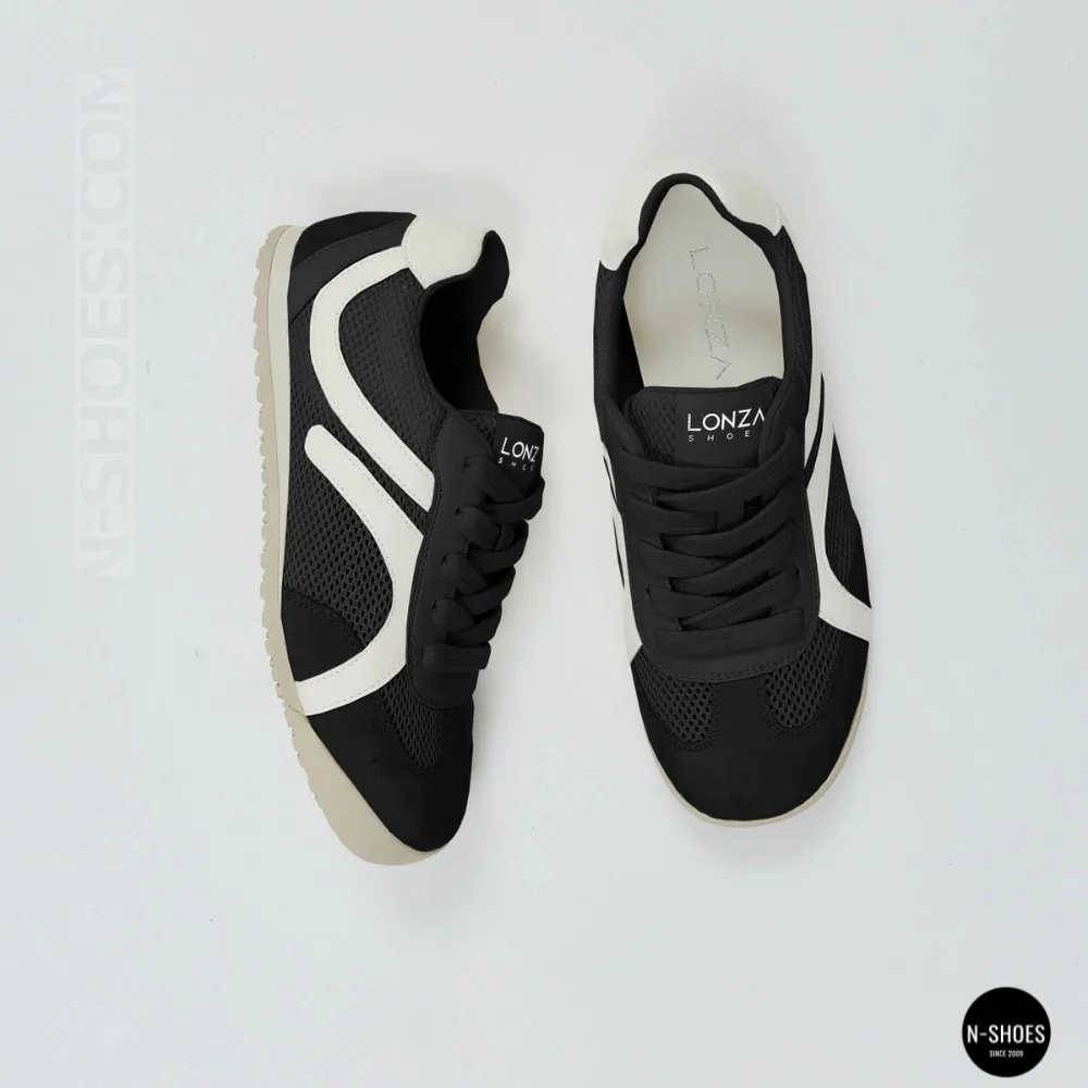 Allsy 207415 899-1 Lonza Miuccia Black 6147 Perforated Sneakers