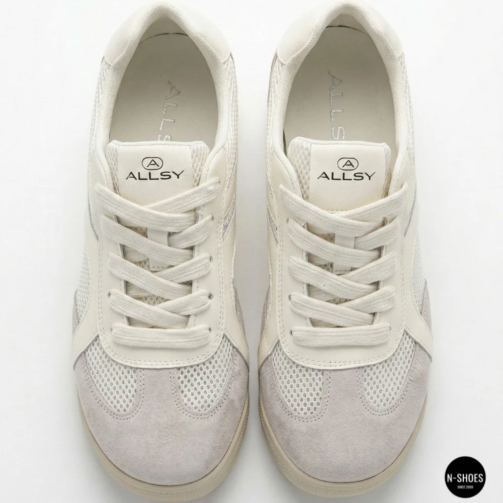 Women's White Perforated Allsy & Lonza Trainers (GAT Style)