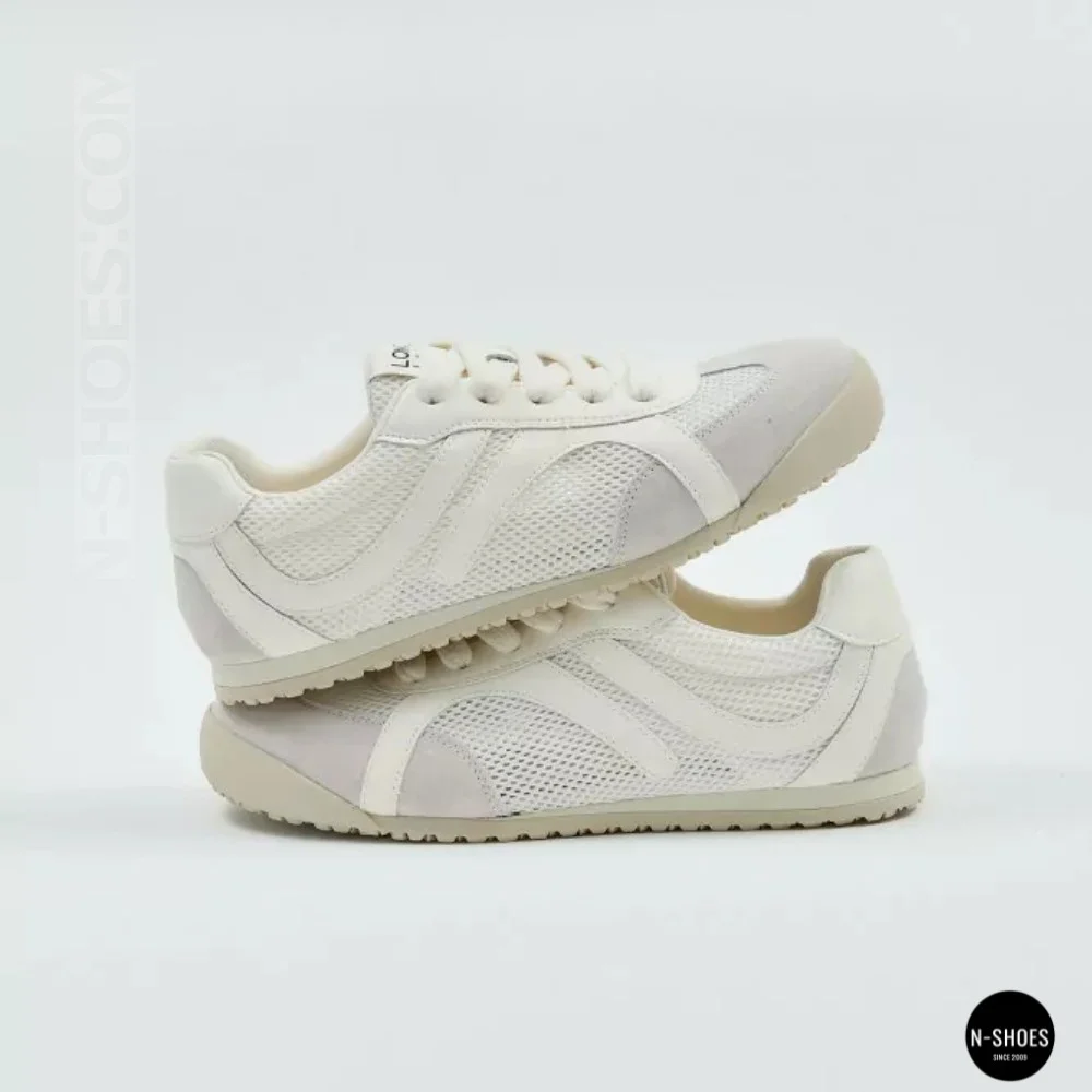 Women's White Perforated Allsy & Lonza Trainers (GAT Style)