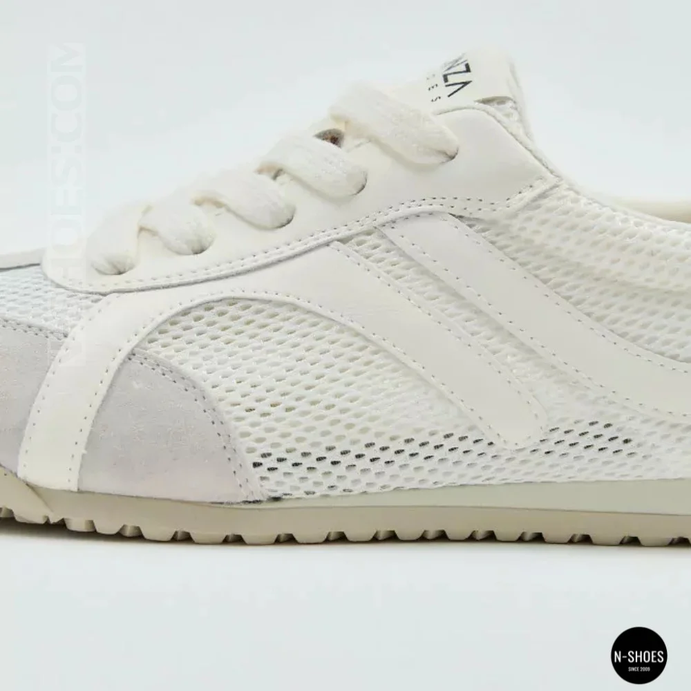 Women's White Perforated Allsy & Lonza Trainers (GAT Style)