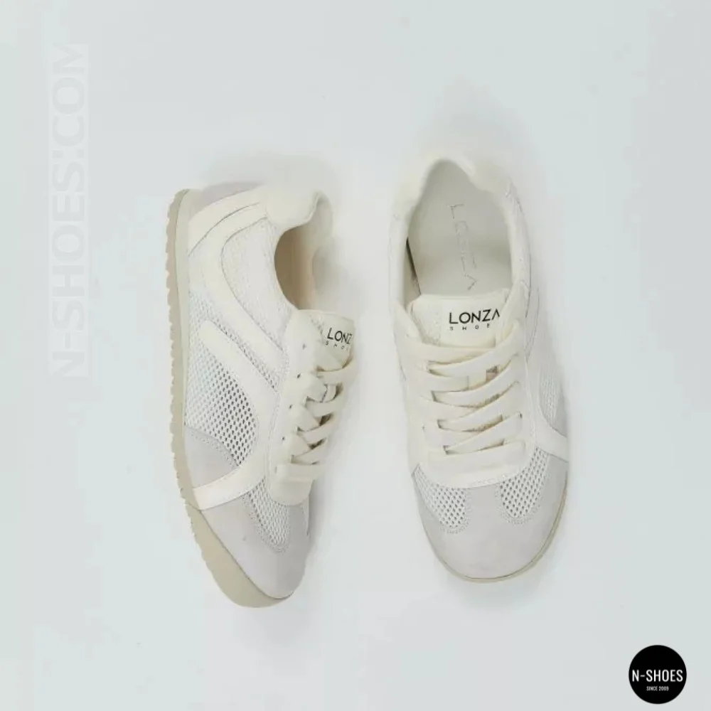Women's White Perforated Allsy & Lonza Trainers (GAT Style)