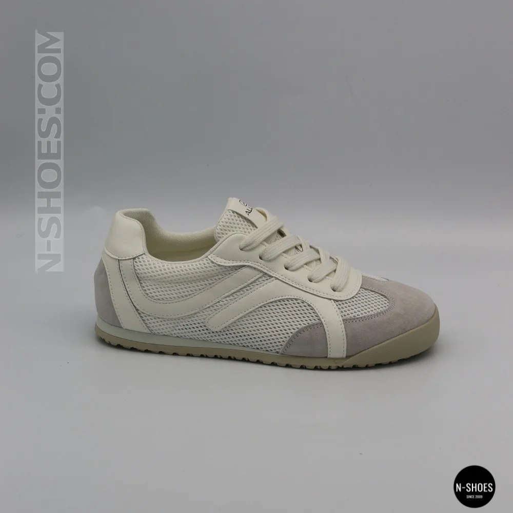 Women's White Perforated Allsy & Lonza Trainers (GAT Style)