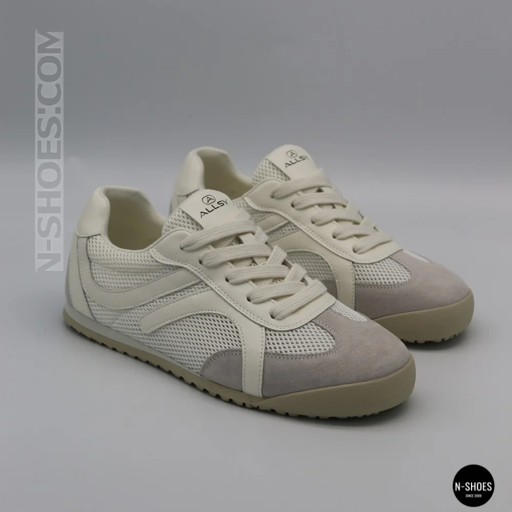 Women's White Perforated Allsy & Lonza Trainers (GAT Style)