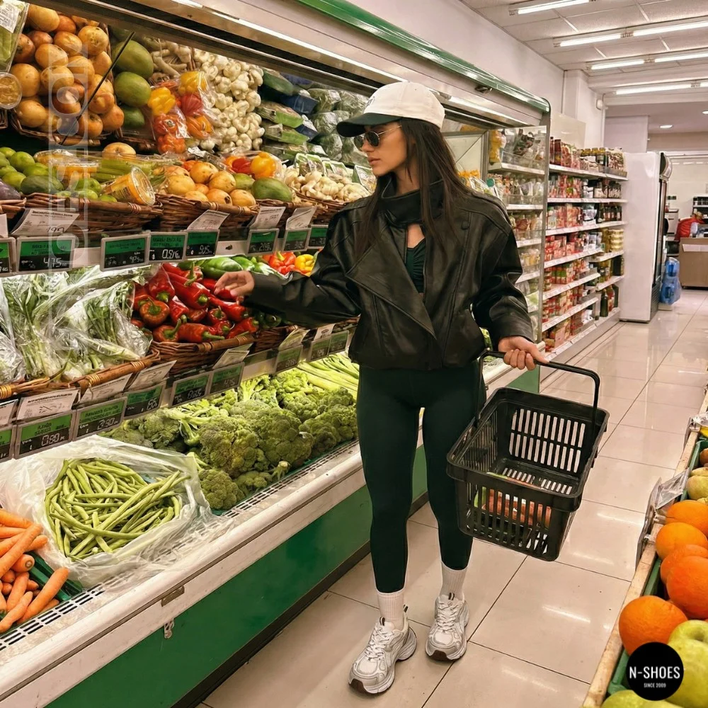 Allsy Lonza 206907 yr16-1 white-brown 6150 Fashion Sneakers for Women