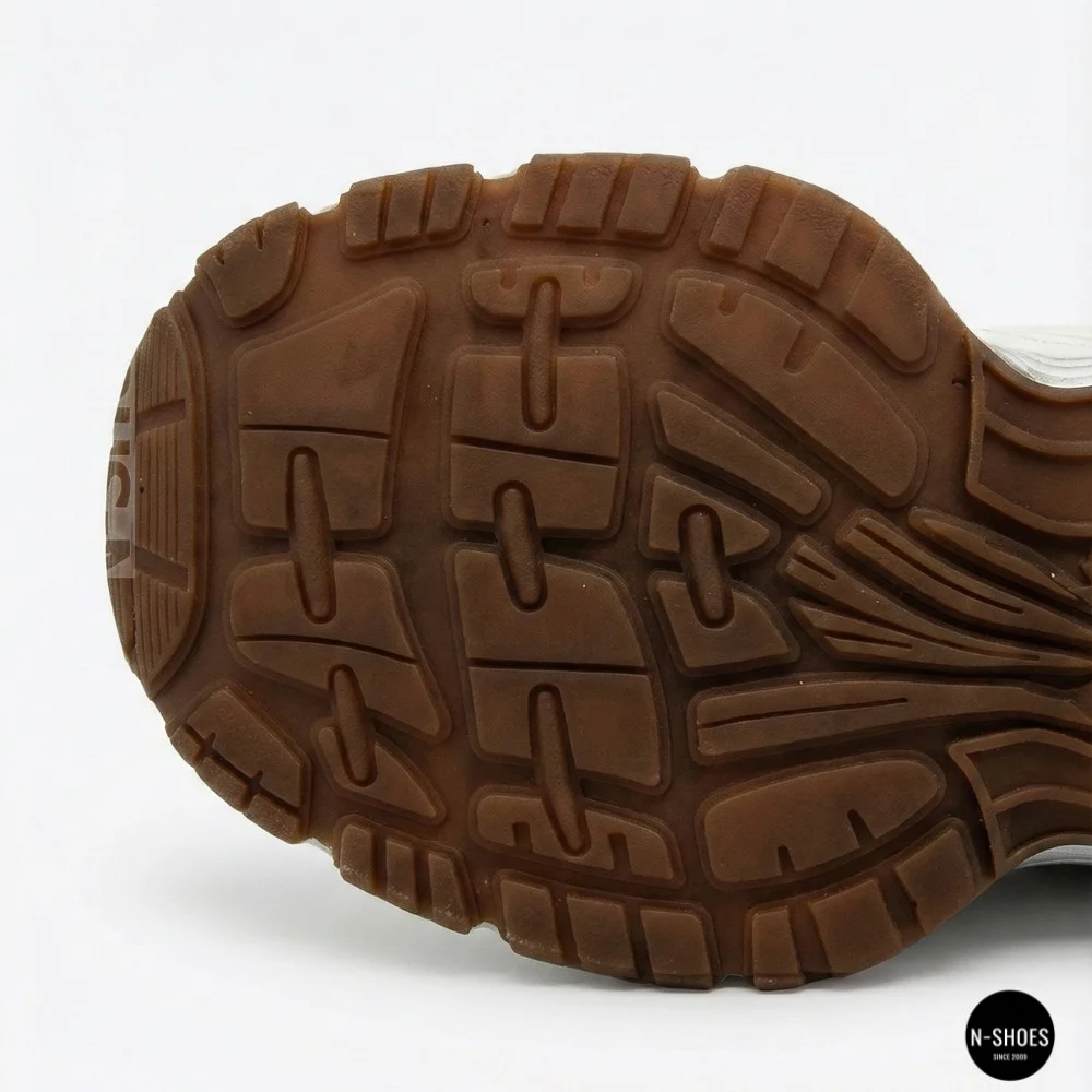 Allsy Lonza 206907 yr16-1 white-brown 6150 Fashion Sneakers for Women