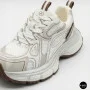 Allsy Lonza 206907 yr16-1 white-brown 6150 Fashion Sneakers for Women