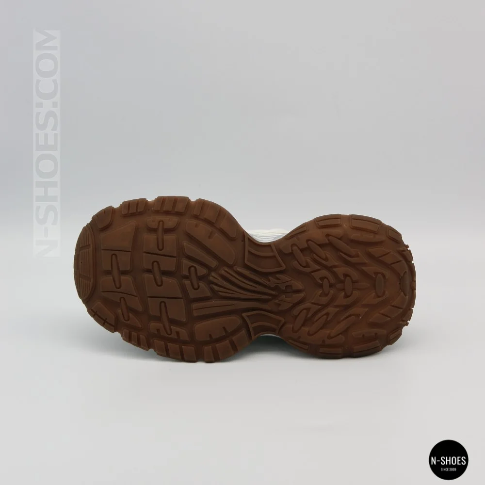 Allsy Lonza 206907 yr16-1 white-brown 6150 Fashion Sneakers for Women