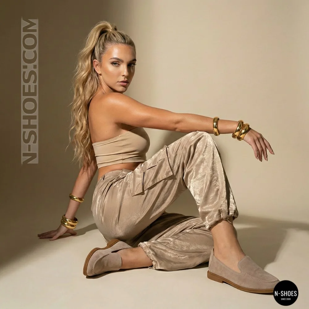 Allsy Lonza 210945 v1197-g20-9 Suede Women's Loafers