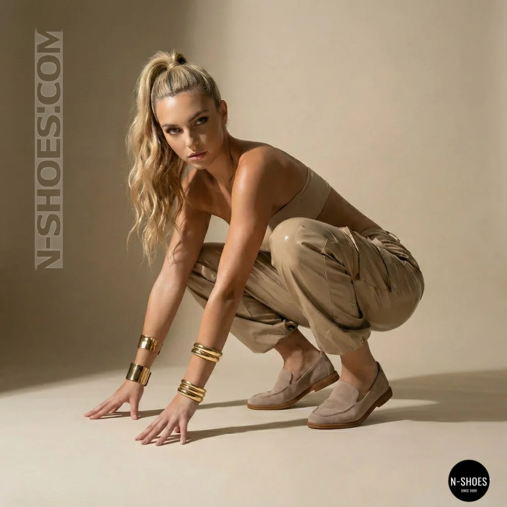 Allsy Lonza 210945 v1197-g20-9 Suede Women's Loafers