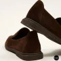 Замшеві шоколадні туфлі-лофери Allsy 210948 Lonza 212655 v1197-g20-15 brown 6152