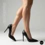 Fabio Monelli Women’s Black Stiletto Pumps