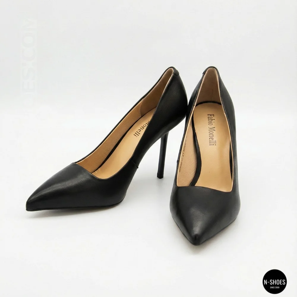 Fabio Monelli Women’s Black Stiletto Pumps