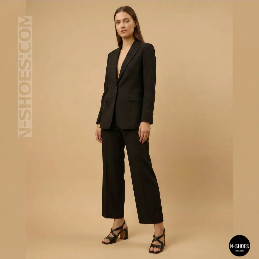 Women's Black Heeled Sandals Fabio Monelli 207708 K781-L877-P22A Black 6154