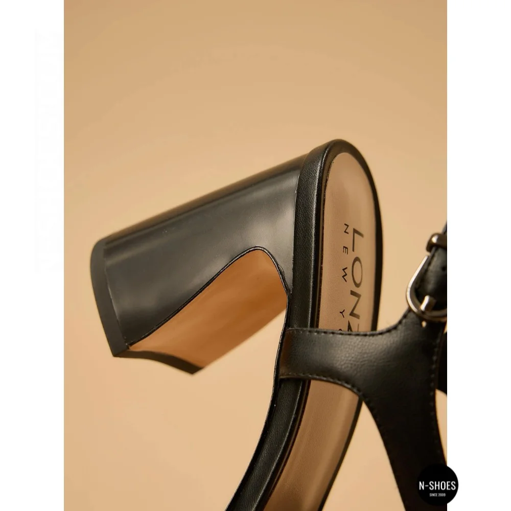 Women's Black Heeled Sandals Fabio Monelli 207708 K781-L877-P22A Black 6154