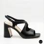 Women's Black Heeled Sandals Fabio Monelli 207708 K781-L877-P22A Black 6154