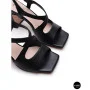 Women's Black Heeled Sandals Fabio Monelli 207708 K781-L877-P22A Black 6154