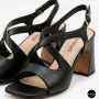 Women's Black Heeled Sandals Fabio Monelli 207708 K781-L877-P22A Black 6154