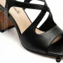 Women's Black Heeled Sandals Fabio Monelli 207708 K781-L877-P22A Black 6154