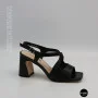 Women's Black Heeled Sandals Fabio Monelli 207708 K781-L877-P22A Black 6154