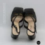 Women's Black Heeled Sandals Fabio Monelli 207708 K781-L877-P22A Black 6154